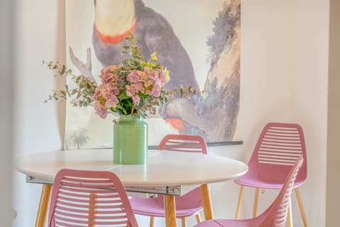 Zona de comedor en el salón